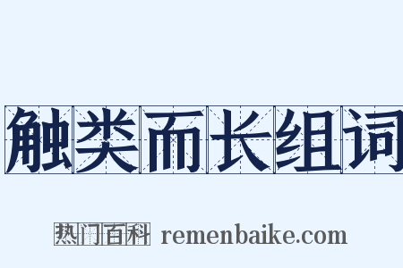 触类而长组词是什么意思的图片